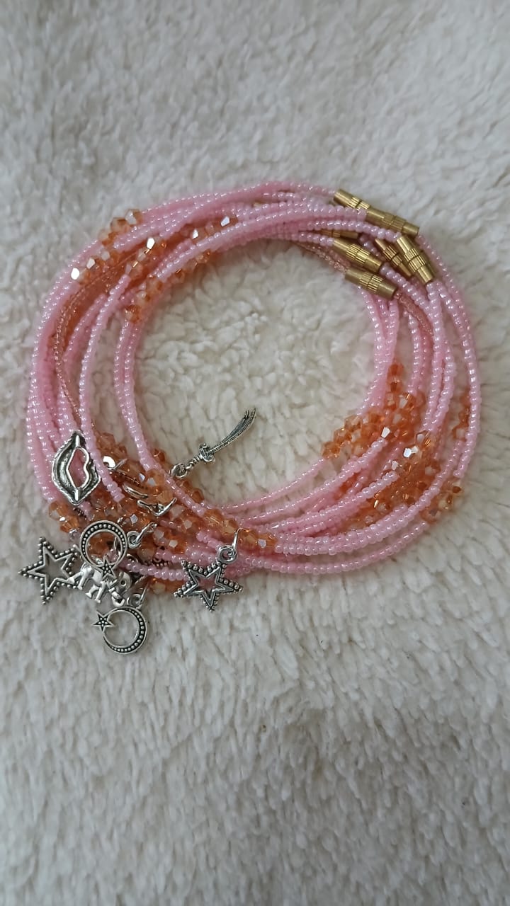 Chaines de chevilles, Perles de rocailles