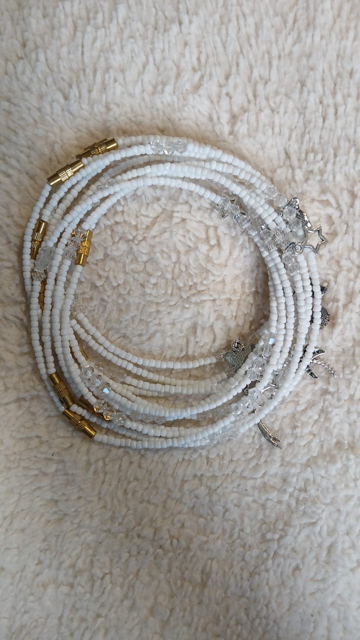 Chaines de chevilles, Perles de rocailles