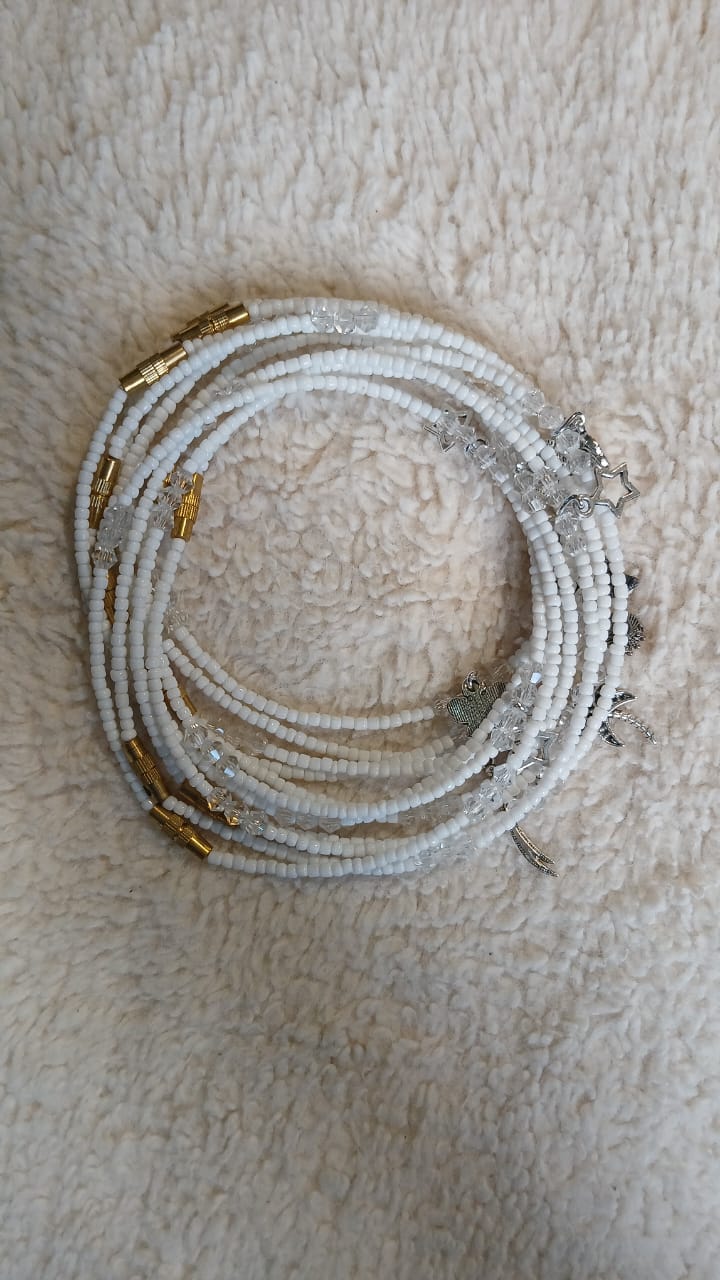 Chaines de chevilles, Perles de rocailles